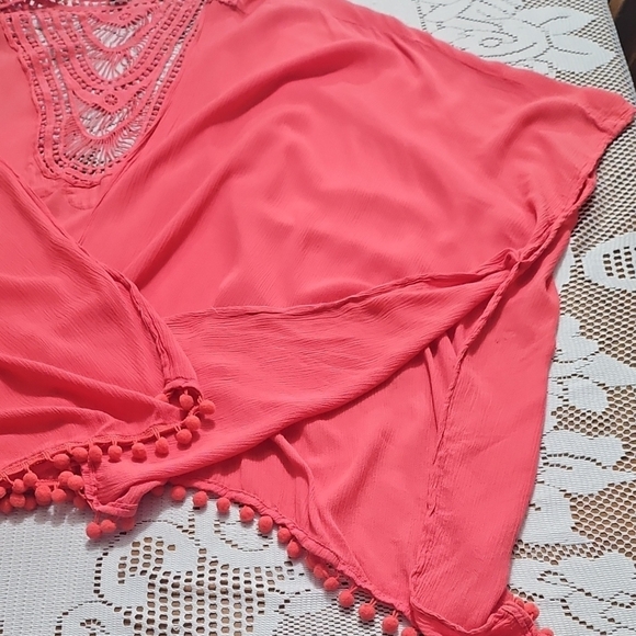 Lane Bryant Coral Kimono - Picture 5 of 11